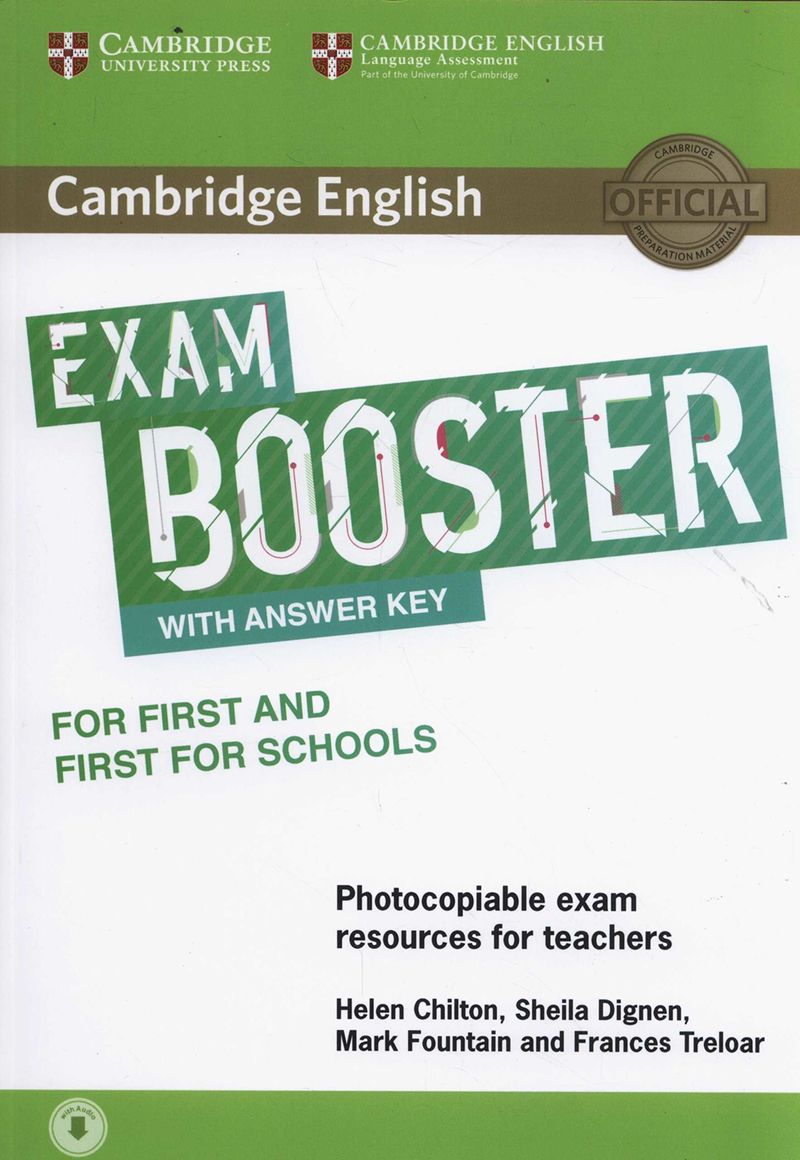 camb eng exam booster for first and first for schools w / key (+audio)