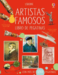 artistas famosos - libro de pegatinas