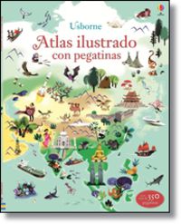 atlas ilustrado con pegatinas - Sam Baer / Nathalie Ragondet (il. )