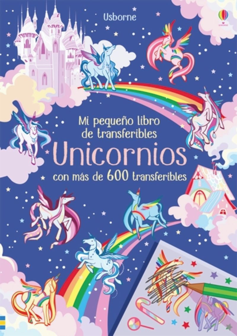 unicornios - mi pequeño libro de transferibles