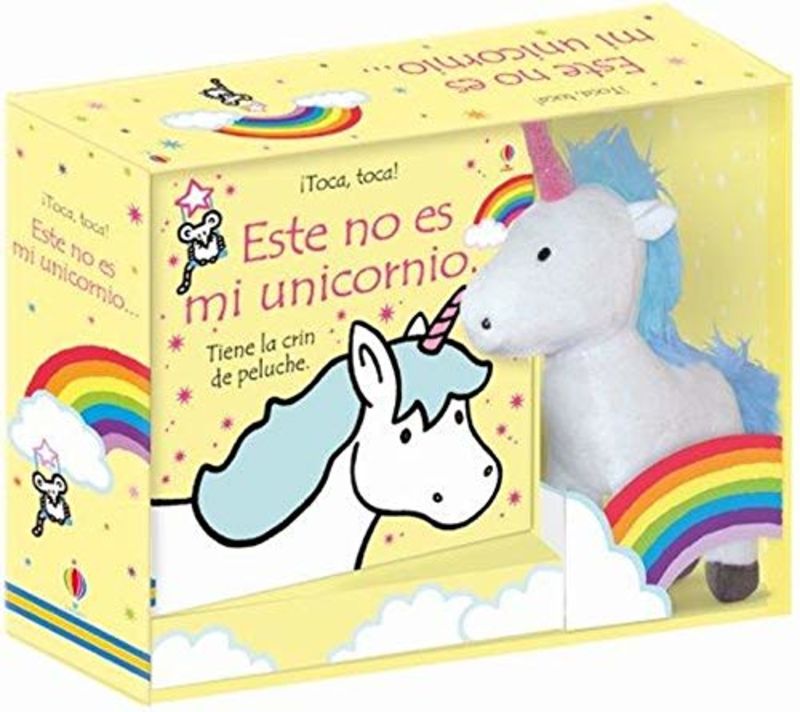 este no es mi unicornio - libro y unicornio de peluche