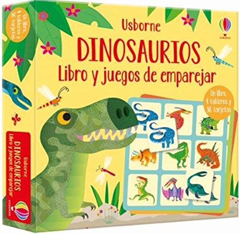 dinosaurios - libro y juegos de emparejar