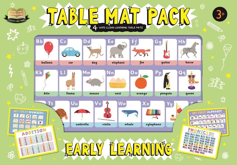 TABLE MAT PACK - EARLY LEARNING