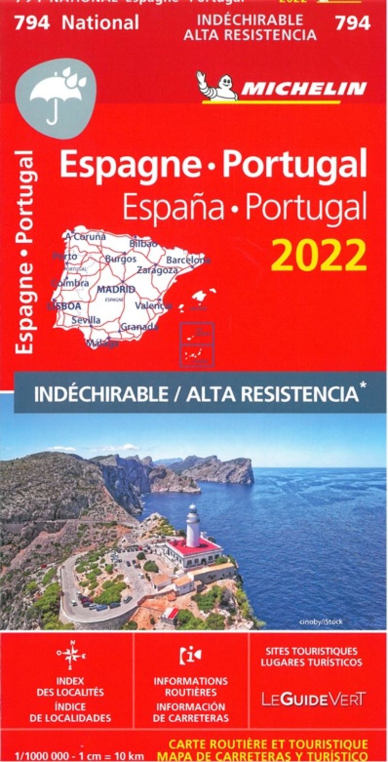 MAPA NATIONAL ESPAÑA, PORTUGAL 2022 - ALTA RESISTENCIA (17794)