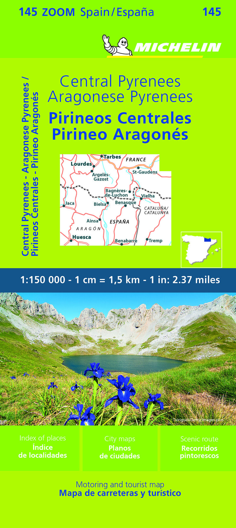 mapa zoom pirineos centrales, pirineo aragones 11145