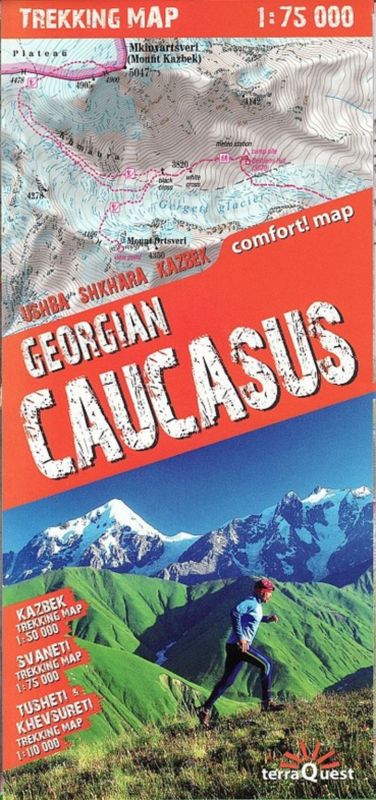 (4 ed) mapa trekking - georgian caucasus 1: 75000