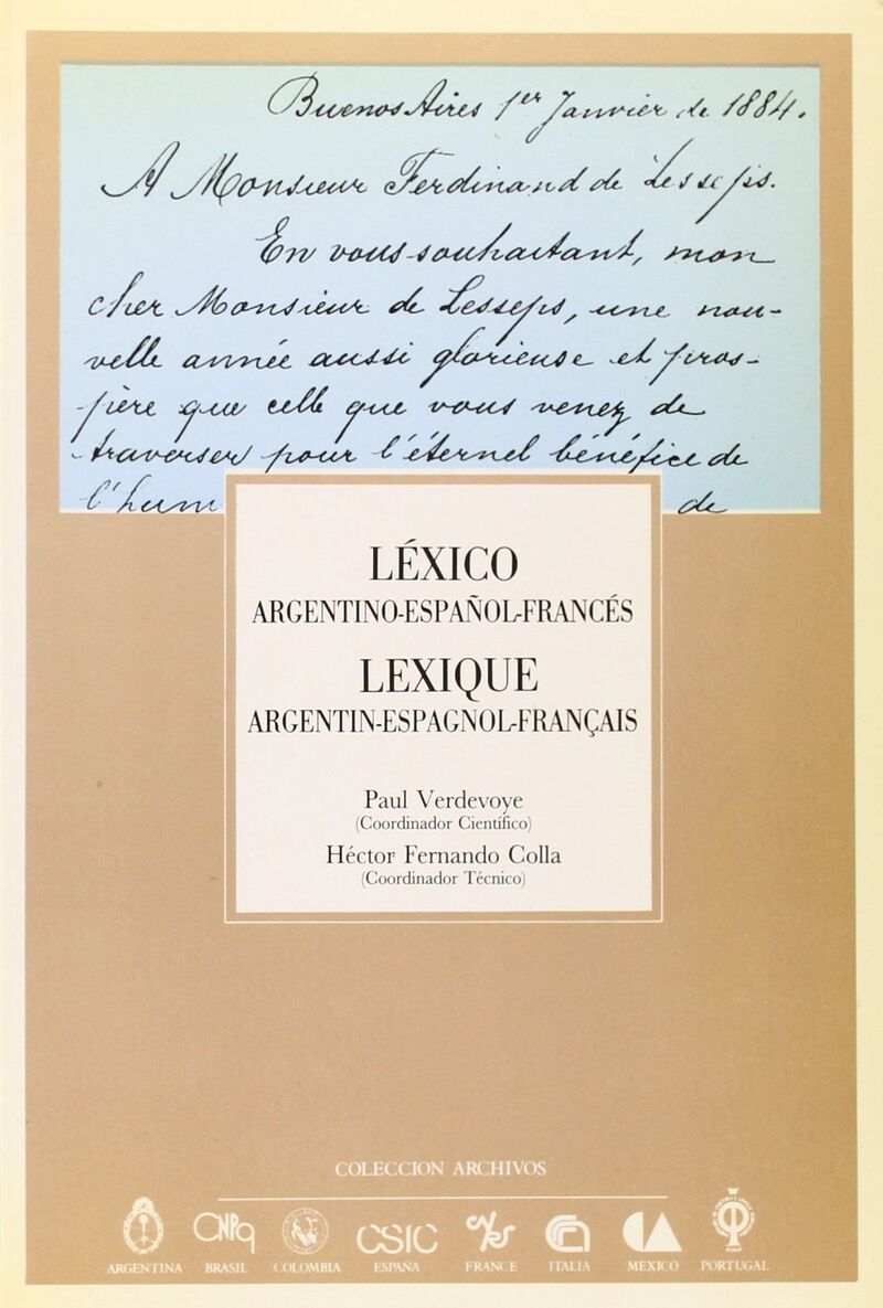 lexico argentino-español-frances - Paul Verdevoye / Hector Fernando Colla