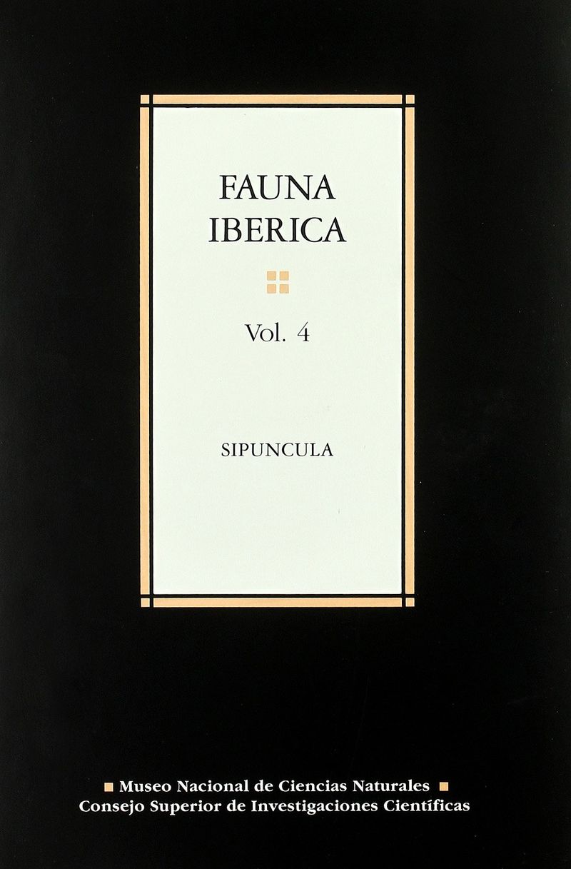 FAUNA IBERICA 4 - SIPUNCULA