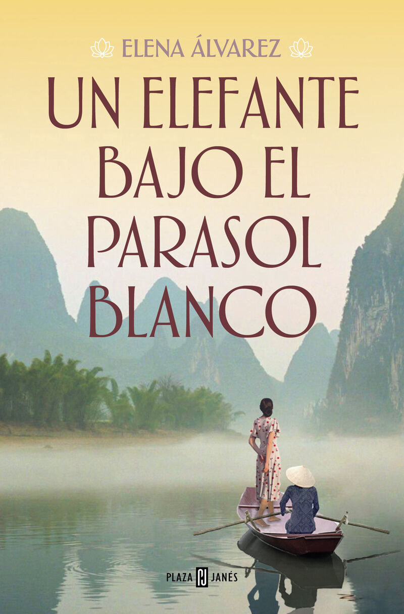 un elefante bajo el parasol blanco - Elena Alvarez