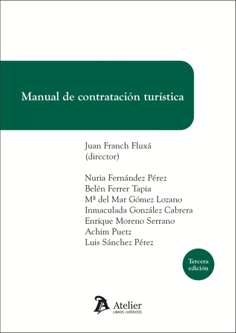 (3 ed) manual de contratacion turistica - Juan Franch Fluxa
