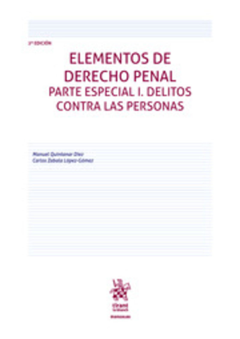 (2 ED) ELEMENTOS DE DERECHO PENAL - PARTE ESPECIAL I - DELITOS CONTRA LAS PERSONAS