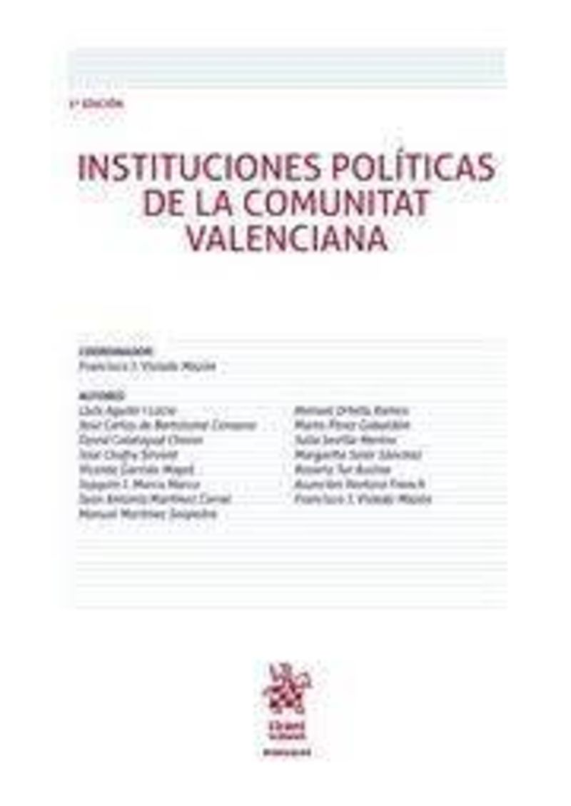 (2 ED) INSTITUCIONES POLITICAS DE LA COMUNITAT VALENCIANA
