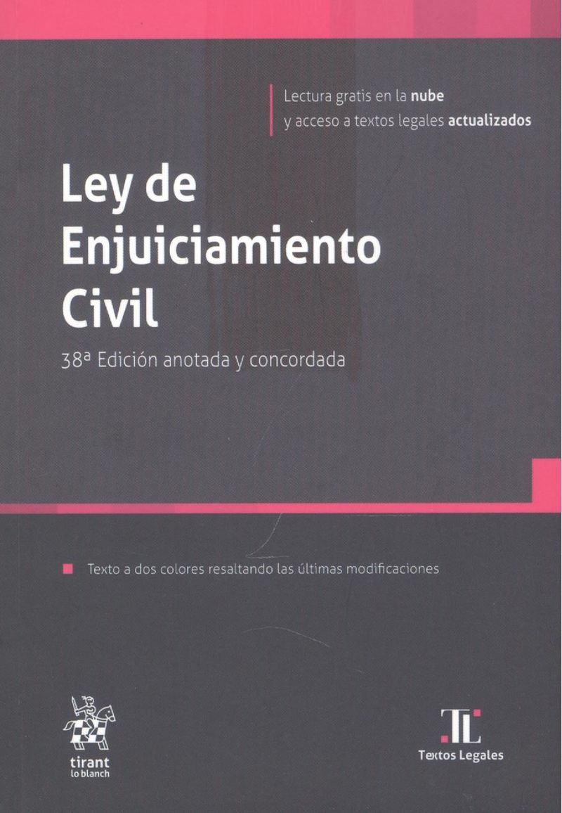 (38 ed) ley de enjuiciamiento civil - Juan Montero Aroca / Mª Pia Calderon Cuadrado