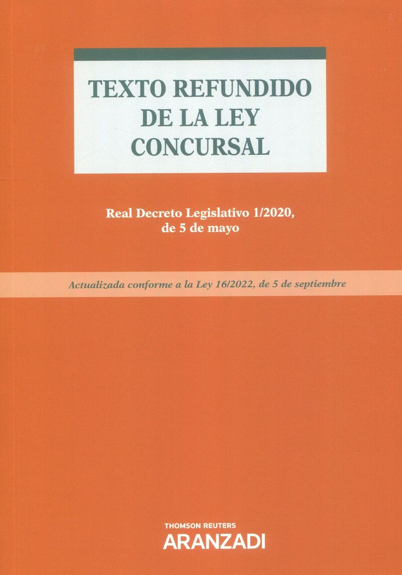 (2 ed) texto refundido de la ley concursal (duo) - Pedro Prende Carril