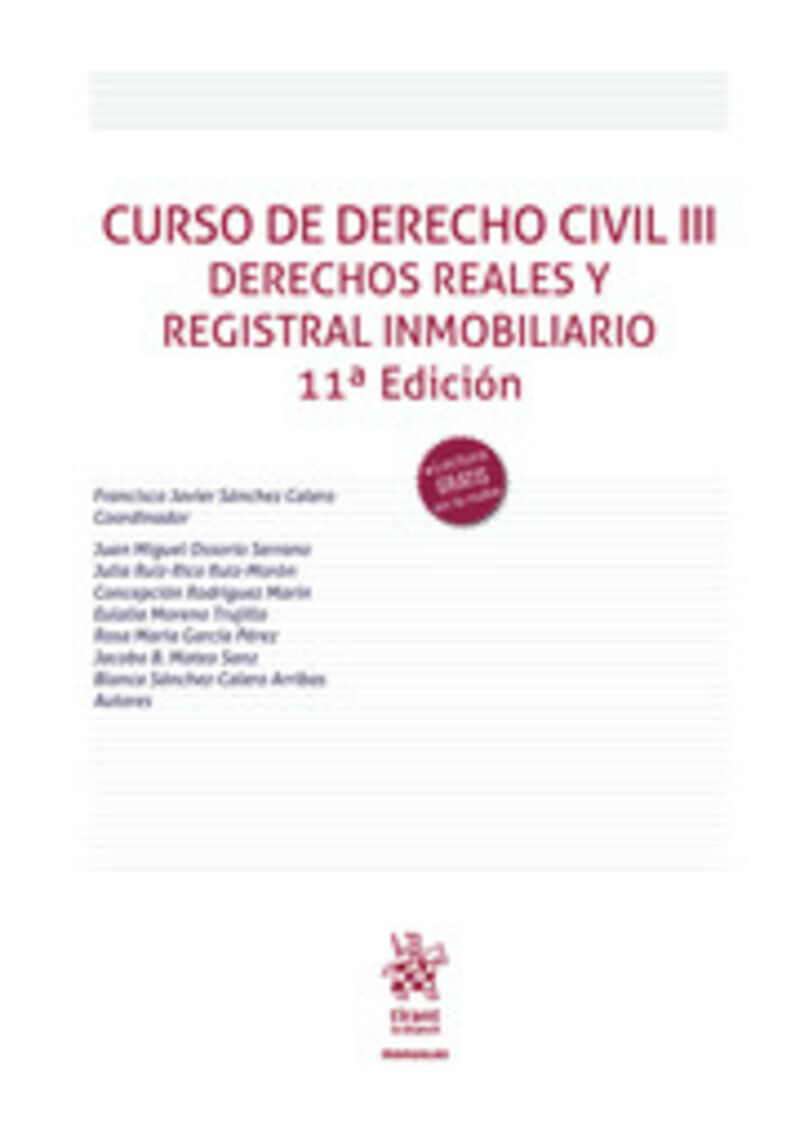 (11 ED) CURSO DE DERECHO CIVIL III - DERECHOS REALES Y REGISTRAL INMOBILIARIO