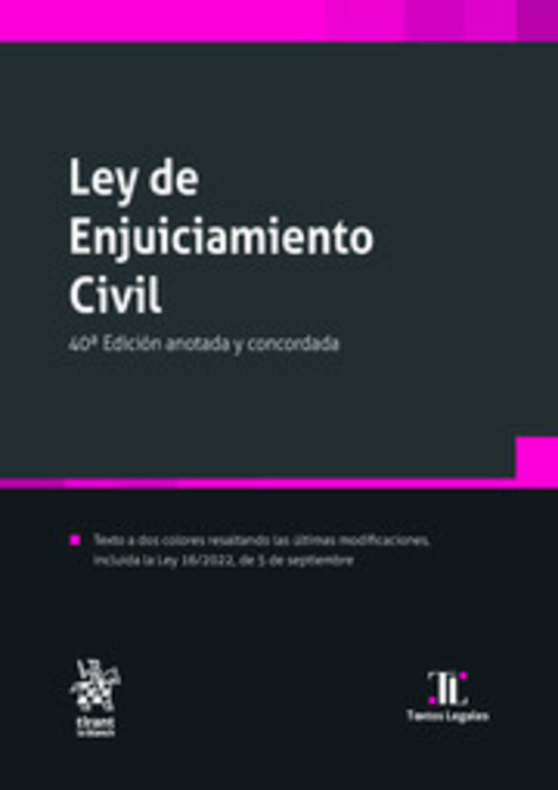 (40 ED) LEY DE ENJUICIAMIENTO CIVIL