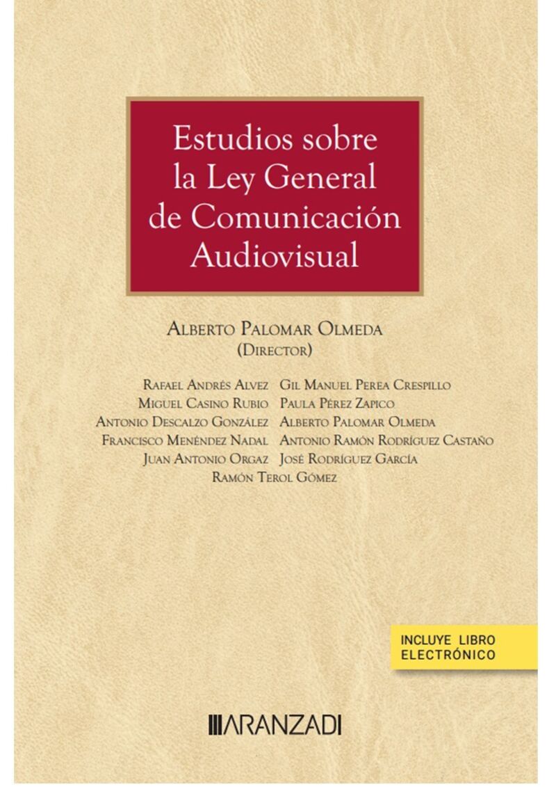 ESTUDIOS SOBRE LA LEY GENERAL DE COMUNICACION AUDIOVISUAL (DUO)
