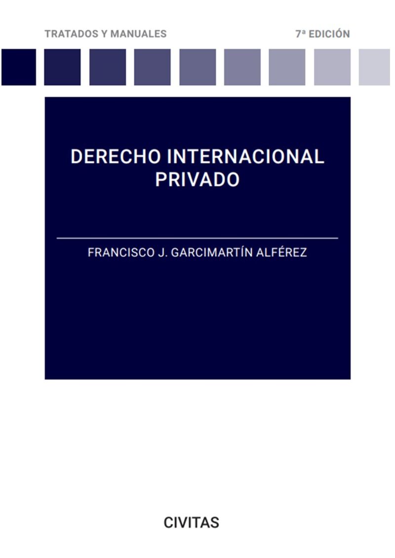 derecho internacional privado - Francisco J. Garcimartin Alferez