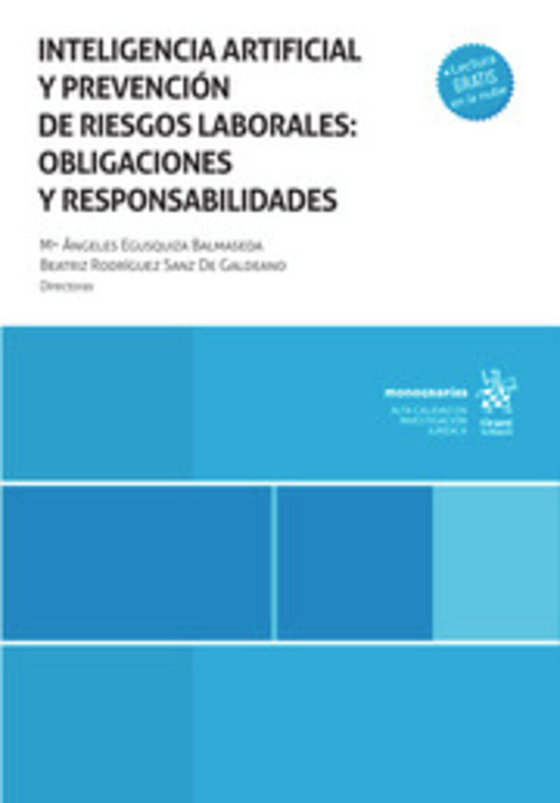 INTELIGENCIA ARTIFICIAL Y PREVENCION DE RIESGOS LABORALES: OBLIGACIONES Y RESPONSABILIDADES