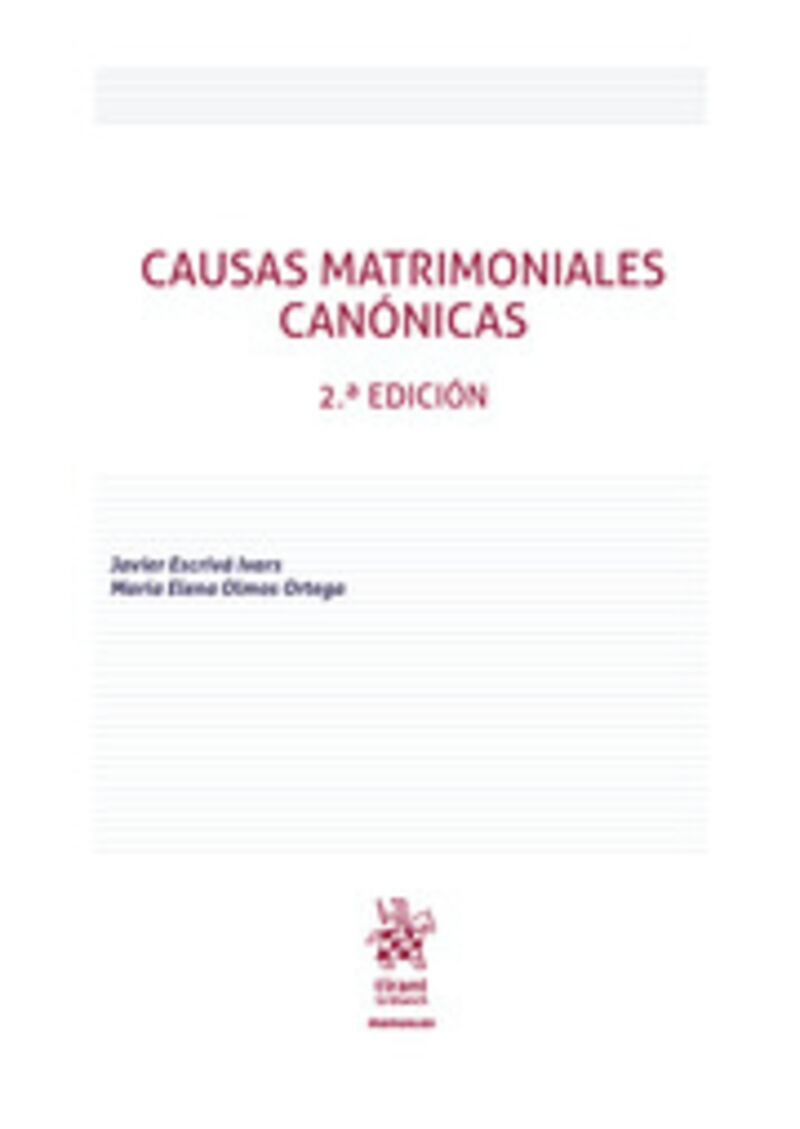 (2 ED) CAUSAS MATRIMONIALES CANONICAS