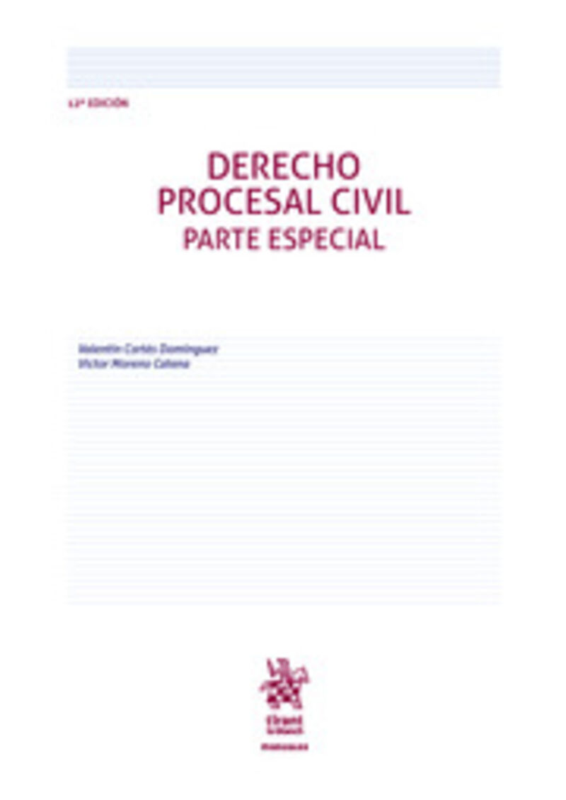 (12 ED) DERECHO PROCESAL CIVIL - PARTE ESPECIAL