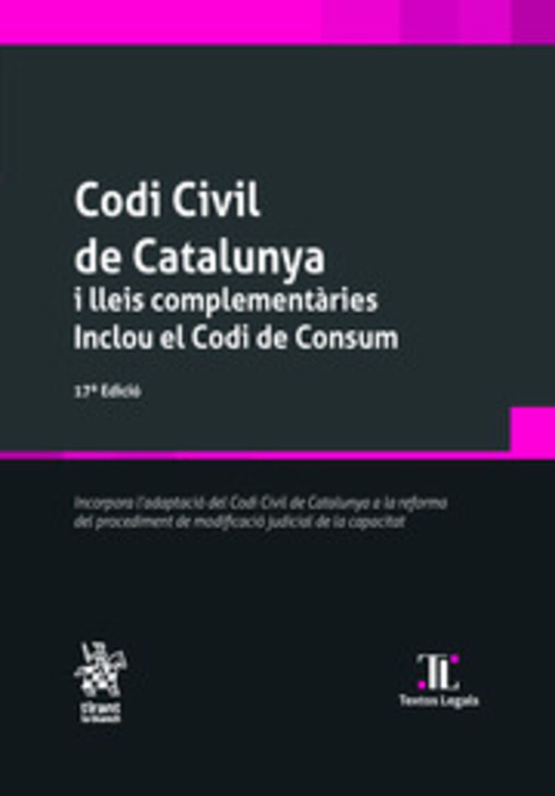 (17 ed) codi civil de catalunya - Aa. Vv.