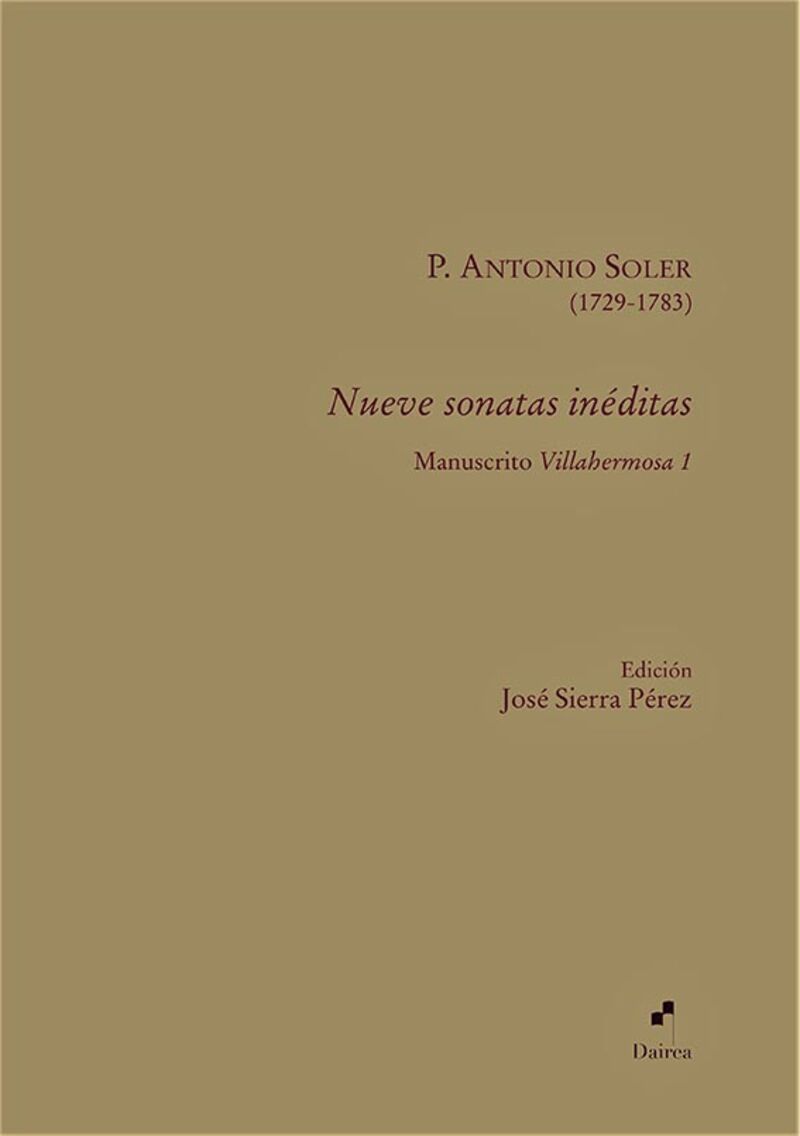 nueve sonatas ineditas - Antonio Soler