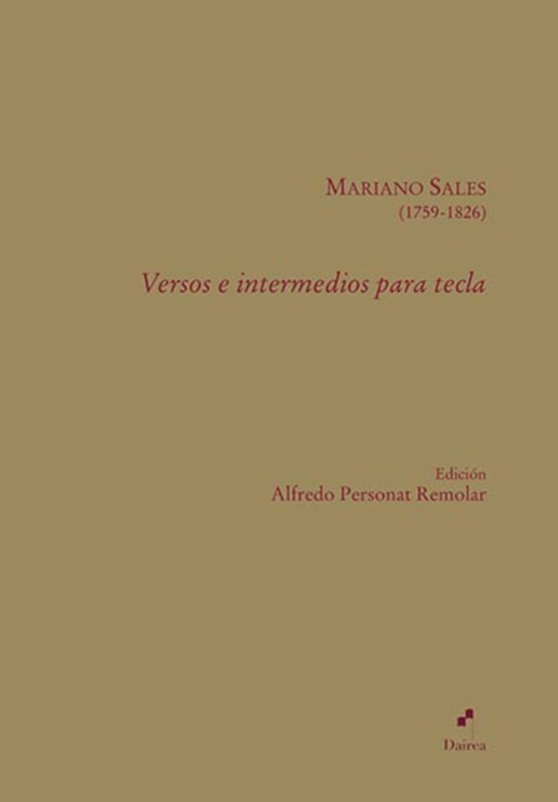 versos e intermedios para tecla - Mariano Sales