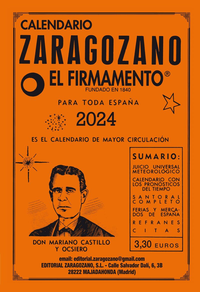 2024 - CALENDARIO ZARAGOZANO - EL FIRMAMENTO
