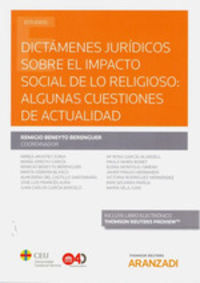 dictamenes juridicos sobre el impacto social de lo religioso - algunas cuestiones de actualidad (duo)
