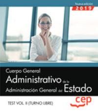 test 2 t. l. - cuerpo general administrativo - administracio - Aa. Vv.