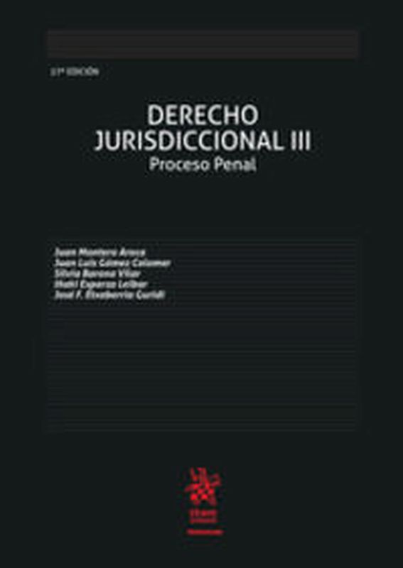 (27 ED) DERECHO JURISDICCIONAL III - PROCESO PENAL