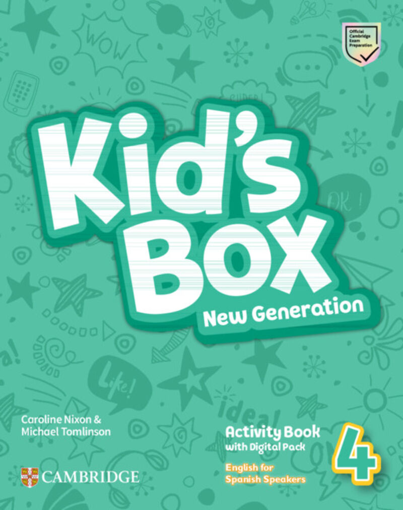 EP 4 - KID'S BOX NEW GENERATION 4 WB W / HOME BOOKLET (+DIGITAL PACK) ENGLISH FOR SPANISH SPEAKERS