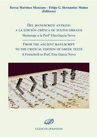 del manuscrito antiguo a la edicion critica de textos griegos - Teresa Hernandez Muñoz