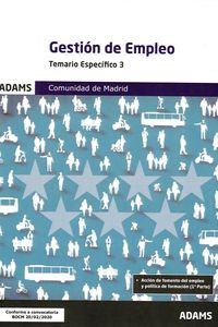 gestion de empleo - temario especifico 3 comunidad de madrid