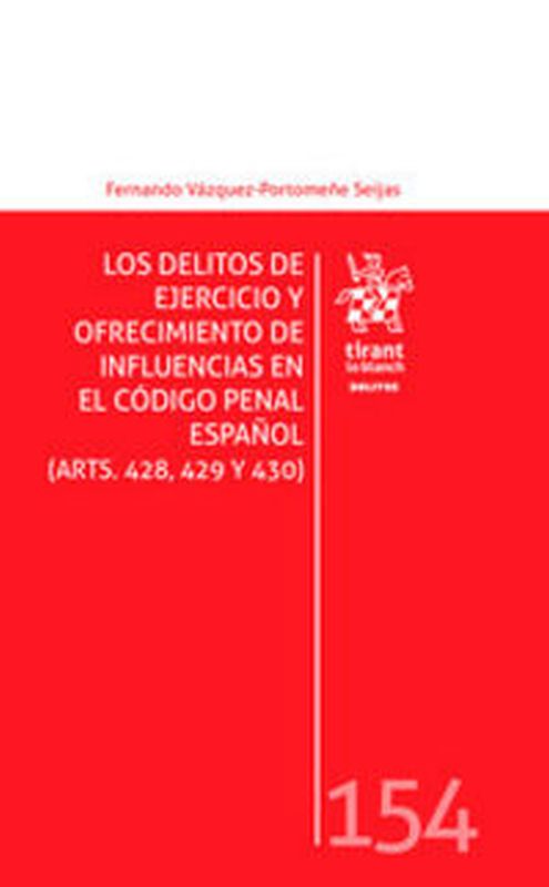 DELITOS DE EJERCICIO Y OFRECIMIENTO DE INFLUENCIAS EN EL CODIGO PENAL ESPAÑOL, LOS (ARTS. 428, 429 Y 430)