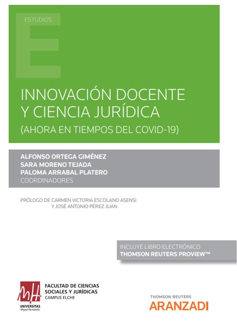 ii jornada de innovacion docente y ciencia juridica (ahora en tiempos del covid-19) (duo) - Alfonso Ortega Gimenez (coord. )