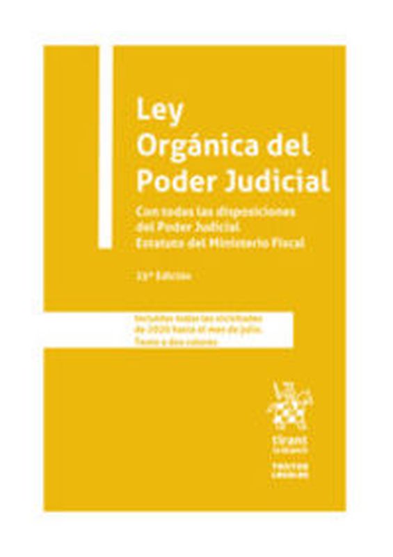 (25 ED) LEY ORGANICA DEL PODER JUDICIAL