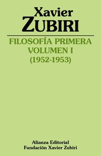filosofia primera (1952-1953) vol. i