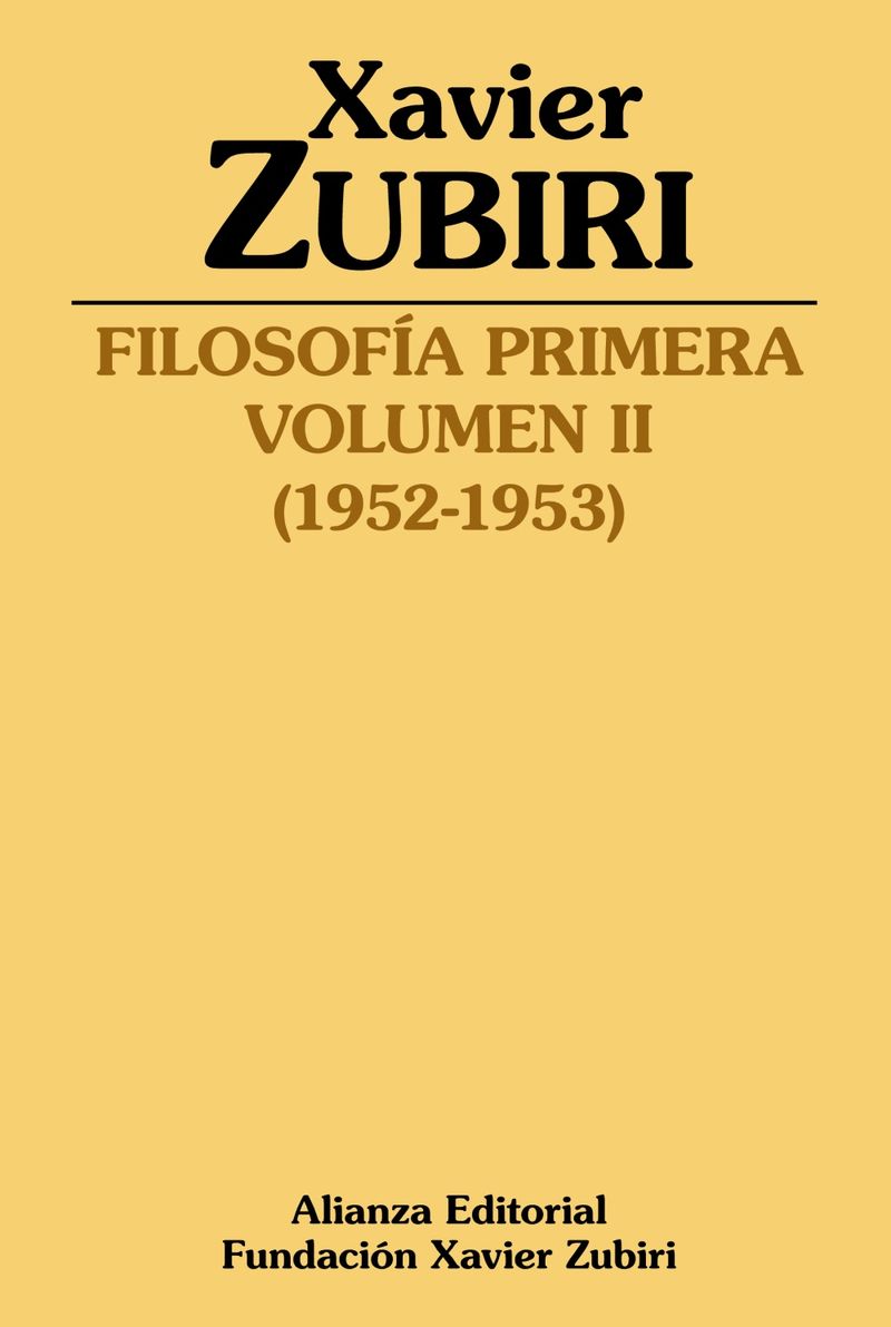 FILOSOFIA PRIMERA II (1952-1953)