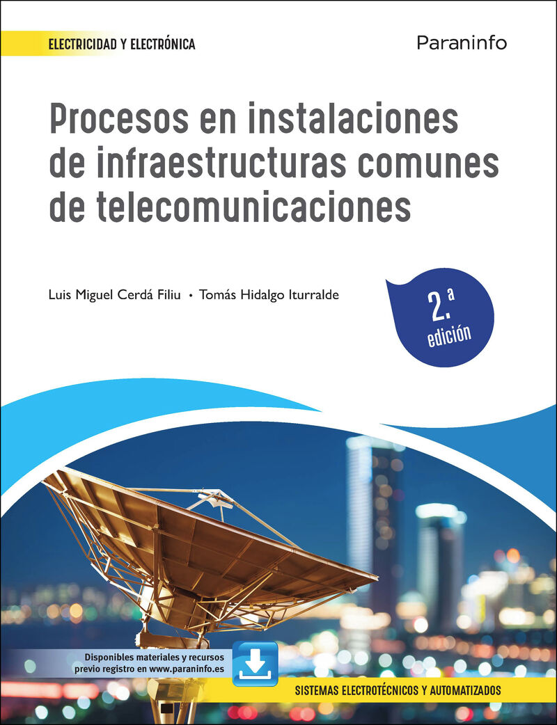 (2 ed) gs - procesos en instalaciones de infraestructuras comunes de telecomunicaciones - Luis Miguel Cerda Filiu / Tomas Hidalgo Iturralde