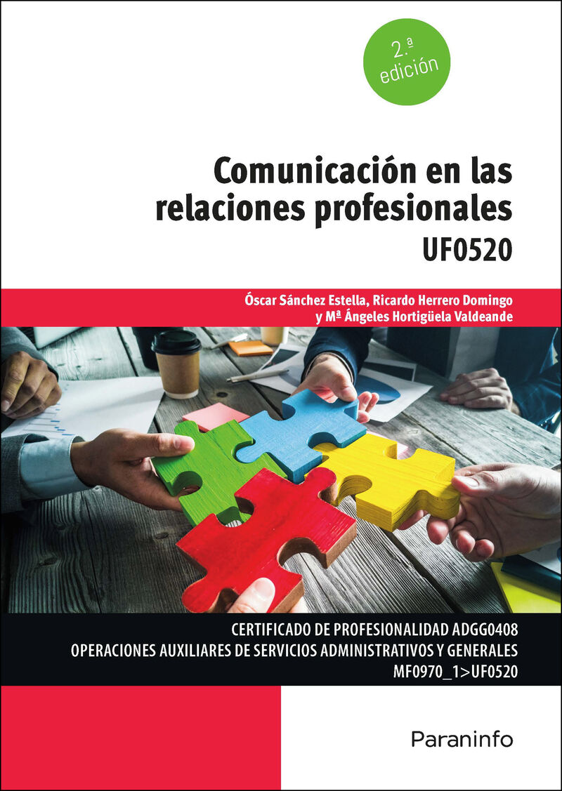 CP - COMUNICACION EN LAS RELACIONES PROFESIONALES (UF0520)