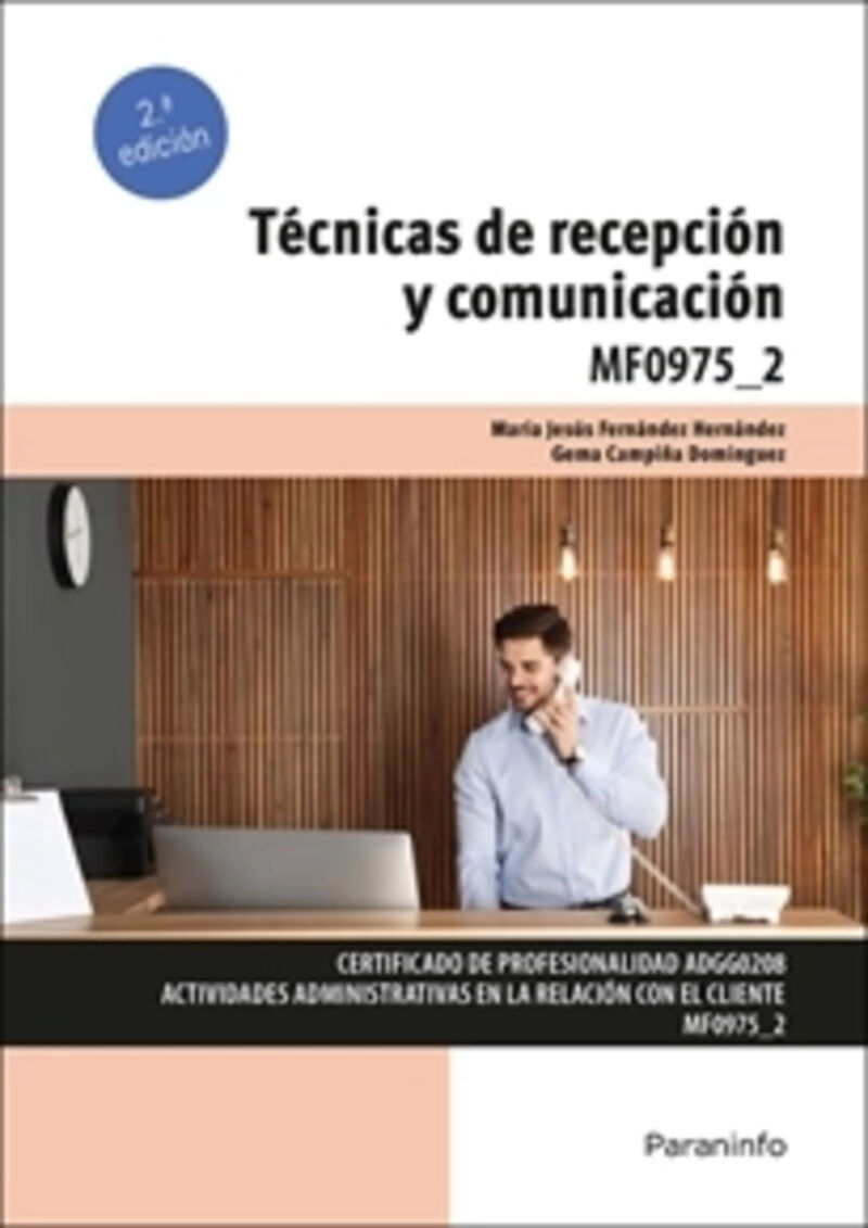 cp - tecnicas de recepcion y comunicacion - mf0975_2 - Maria Jesus Fernandez Hernandez / Gema Campiña Dominguez