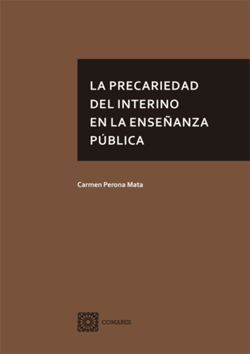 la precariedad del interino en la enseñanza publica - Carmen Perona Mata