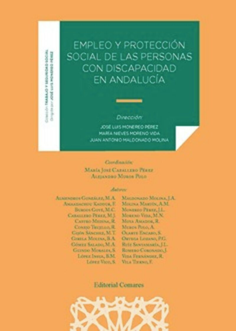 empleo y proteccion social de las personas con discapacidad en andalucia - Jose Luis Monereo Perez