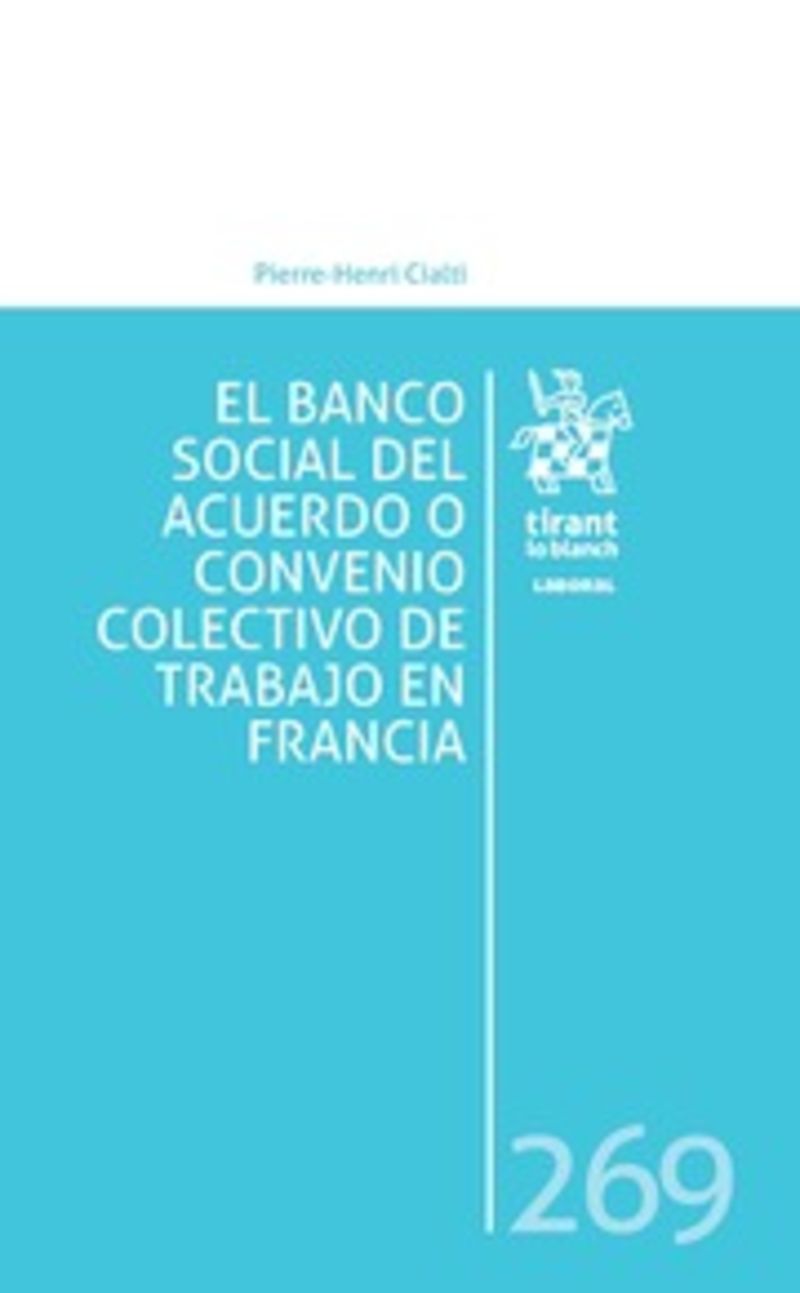 EL BANCO SOCIAL DEL ACUERDO O CONVENIO COLECTIVO DE TRABAJO EN FRANCIA