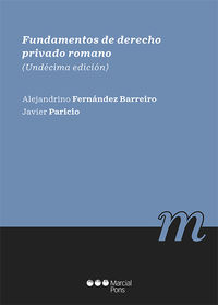 (11 ED) FUNDAMENTOS DE DERECHO PRIVADO ROMANO