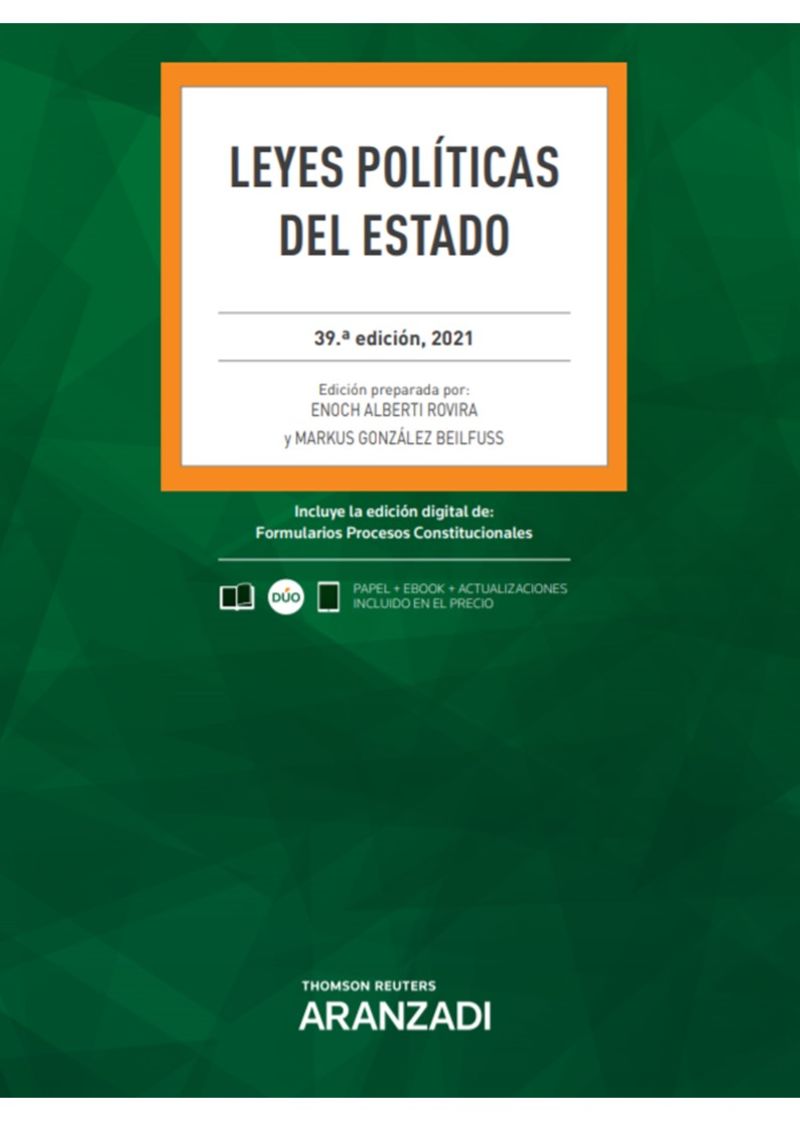 (39 ED) LEYES POLITICAS DEL ESTADO (DUO)