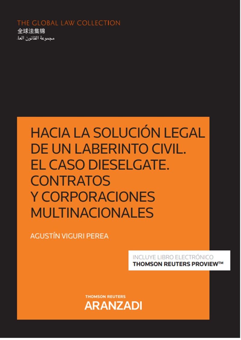 hacia la solucion legal de un laberinto civil - el caso dieselgate - contratos y corporaciones multinacionales (duo) - Agustin Viguri Perea