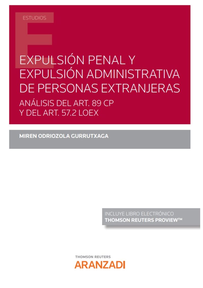 EXPULSION PENAL Y EXPULSION ADMINISTRATIVA DE PERSONAS EXTRANJERAS - ANALISIS DEL ART. 89 CP Y DEL ART. 57.2 LOEX (DUO)